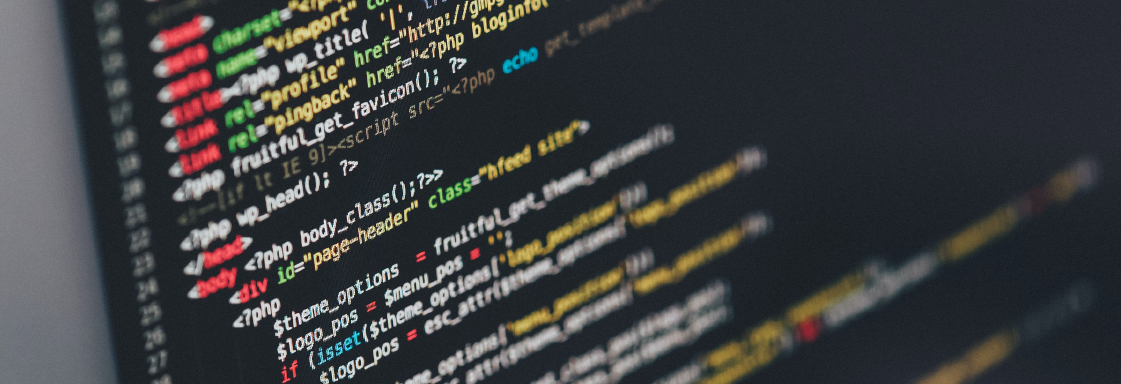 Fotografía de una pantalla de programación de un sitio web. Foto por Ilya Pavlov para Unsplash.